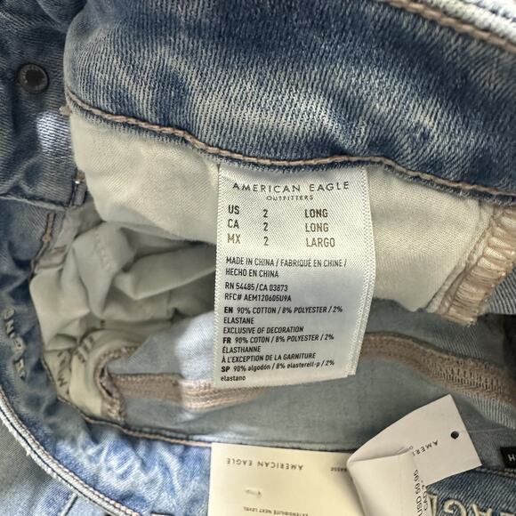American‎ Eagle Jegging Jeans Womens 2L /26w Blue Denim Next Level Stretch - Picture 5 of 14